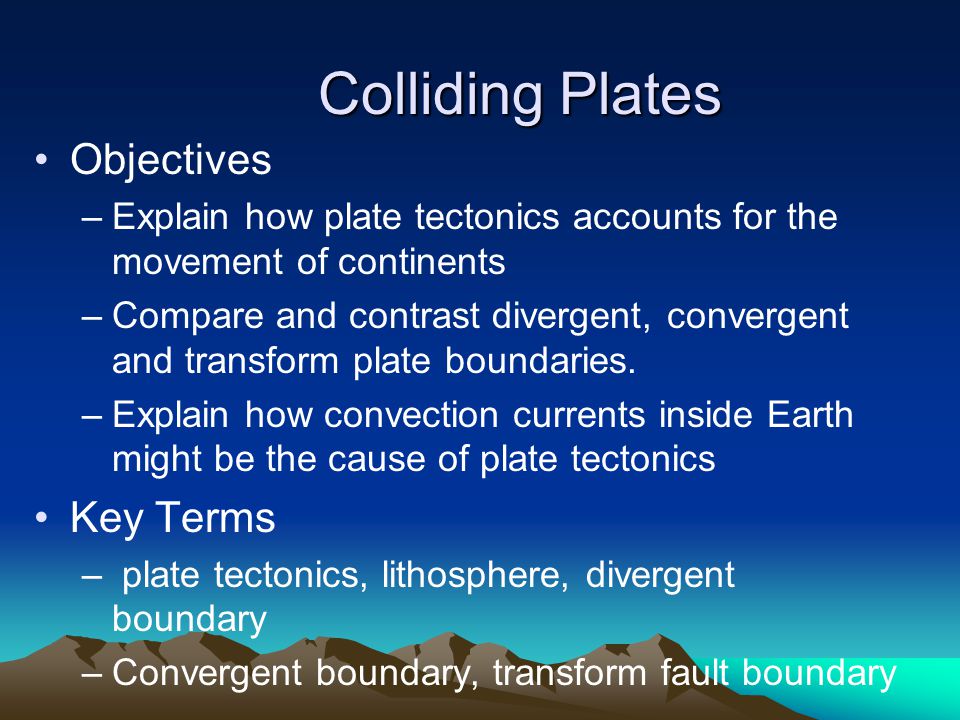 Divergent and convergent plate margins comparison